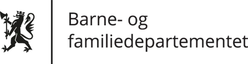 Barne- og familiedepartementets logo
