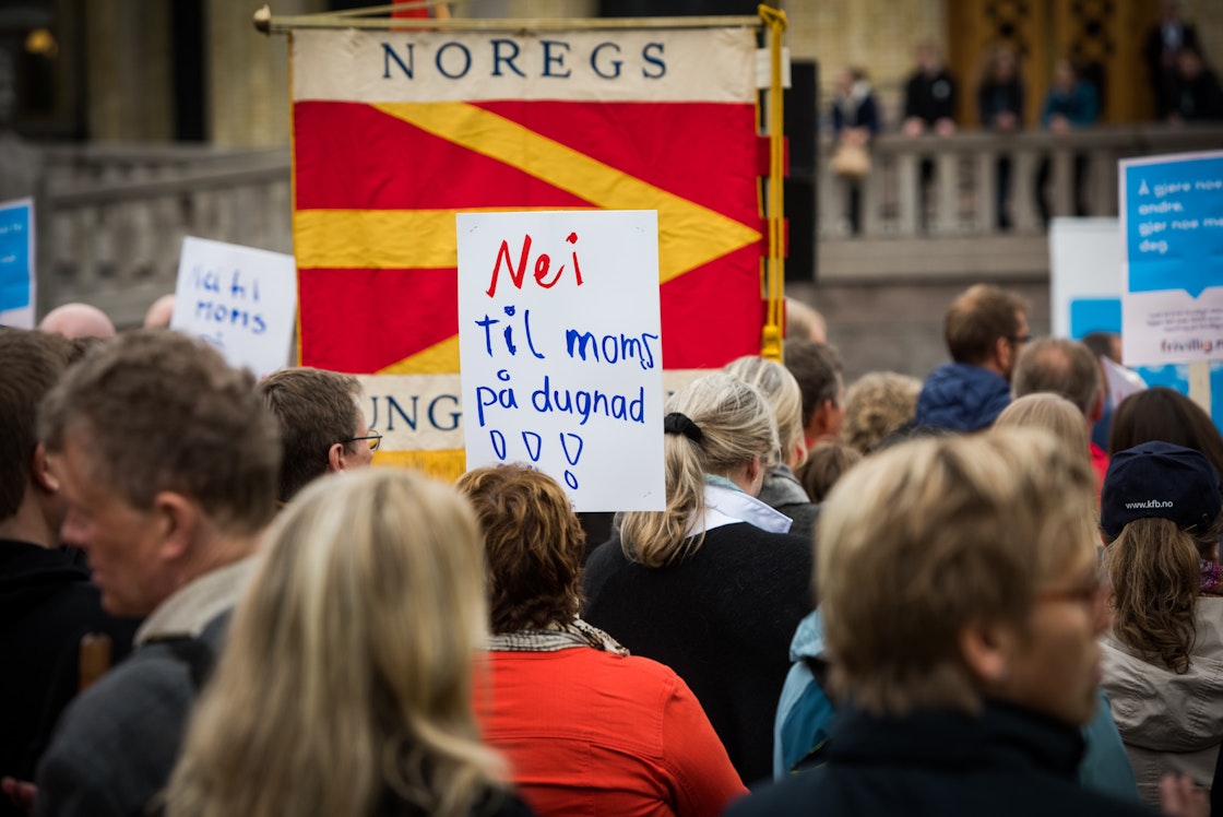 Momsdemonstrasjon, Stortinget, september 2017