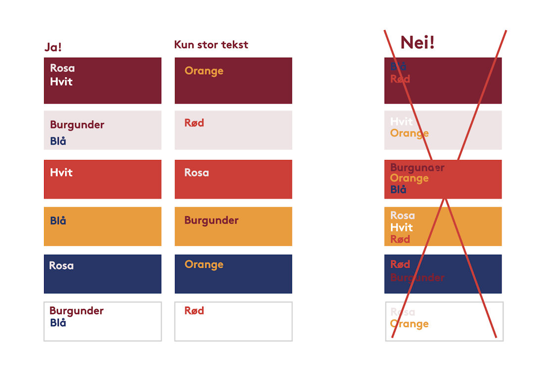 Guide for optimal bruk av farger på tekst
