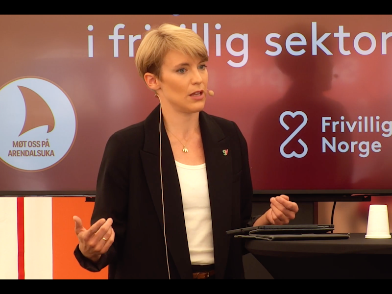 Stortingsrepresentant for SV Kari E. Kaski deltok på debatten (Foto: Skjermdump).