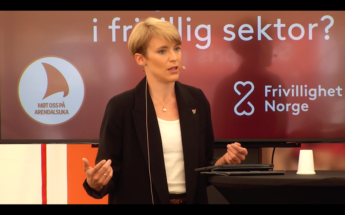Stortingsrepresentant for SV Kari E. Kaski deltok på debatten (Foto: Skjermdump).